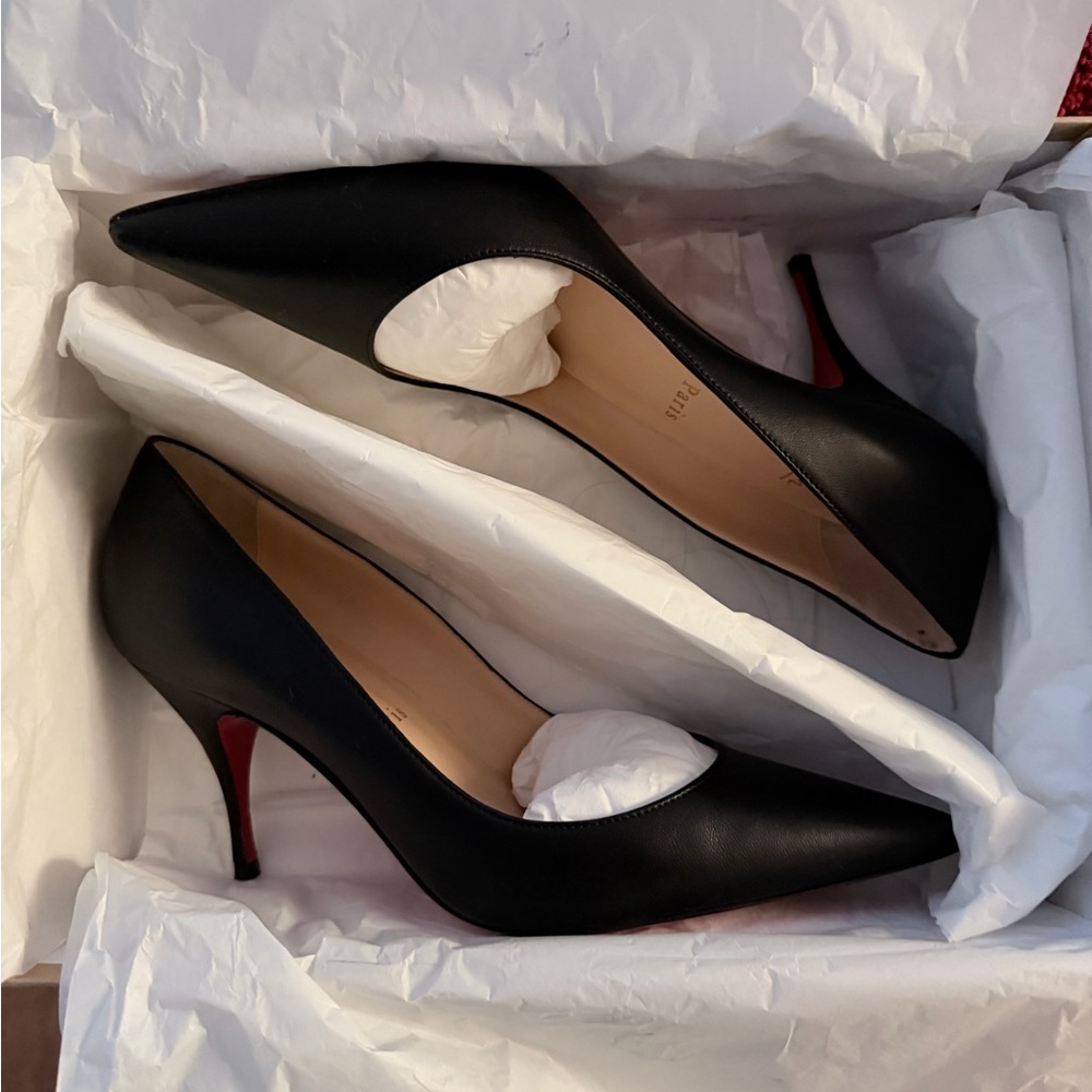 Christian Louboutin Black Heels with Red Soles